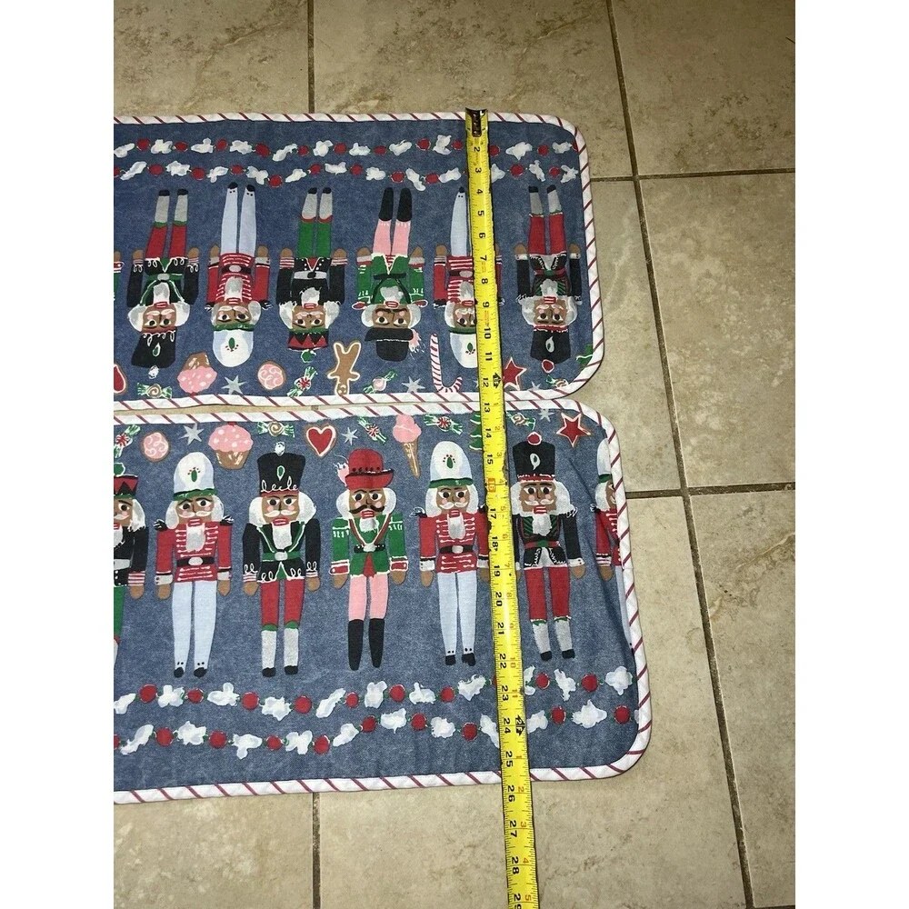 Vintage NUTCRACKERS Christmas Table Runner  13